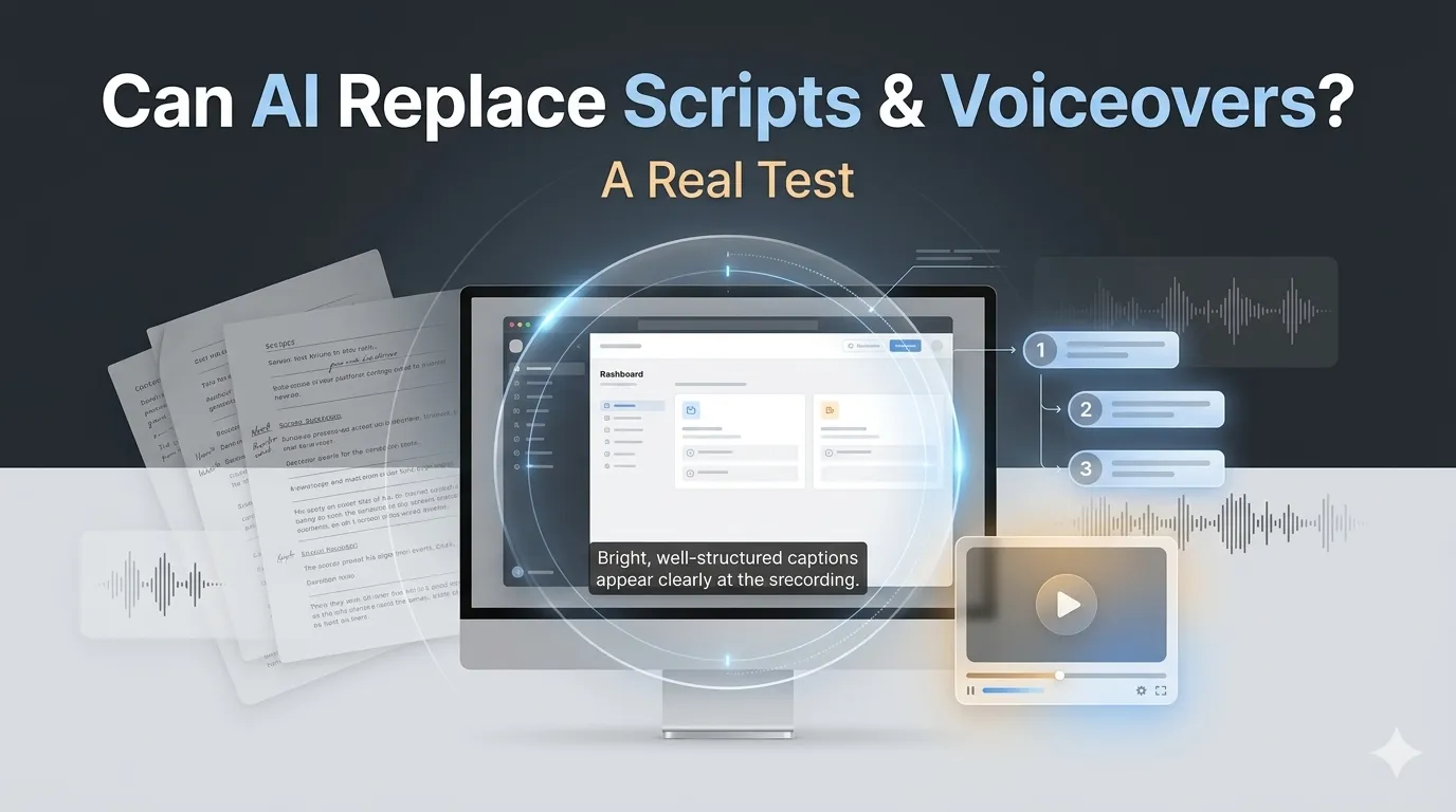 Can an AI Screen Recorder Replace Script Writing and Voiceovers? I Tested It