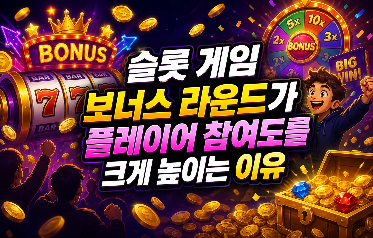 슬롯 게임 보너스 라운드가 플레이어 참여도를 크게 높이는 이유