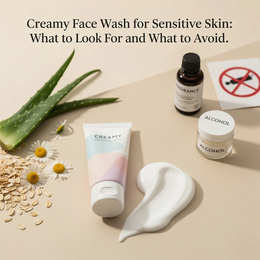 Creamy Face Wash for Sensitive Skin: What to Look For and What to Avoid.