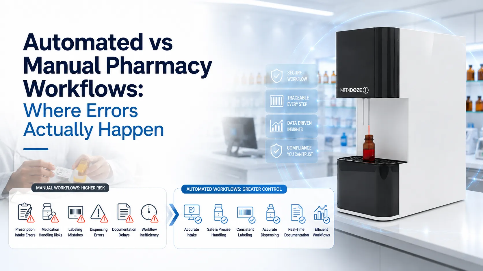 Automated vs Manual Pharmacy Workflows | Where Errors Actually Happen