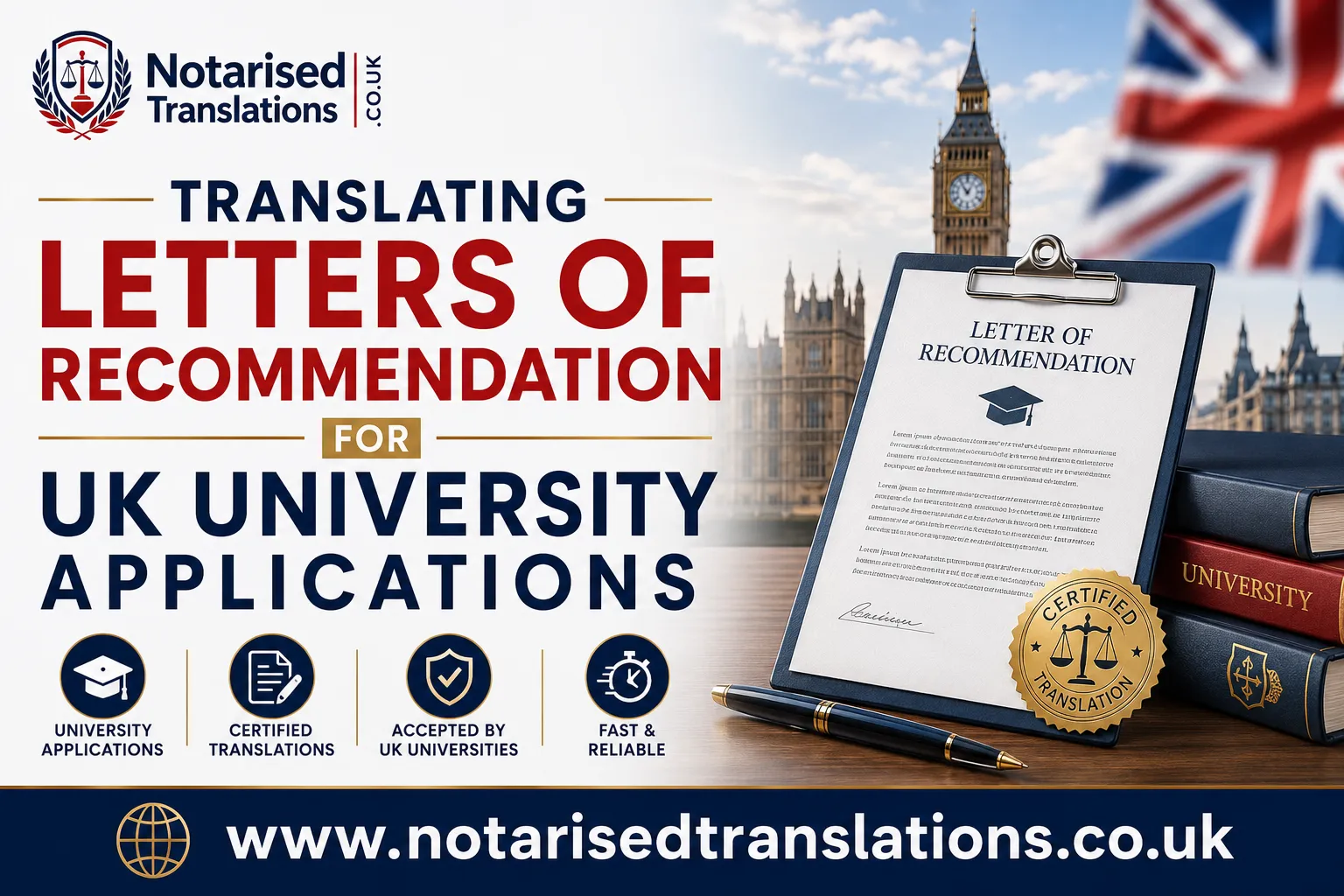 Translating Letters of Recommendation for UK University Applications