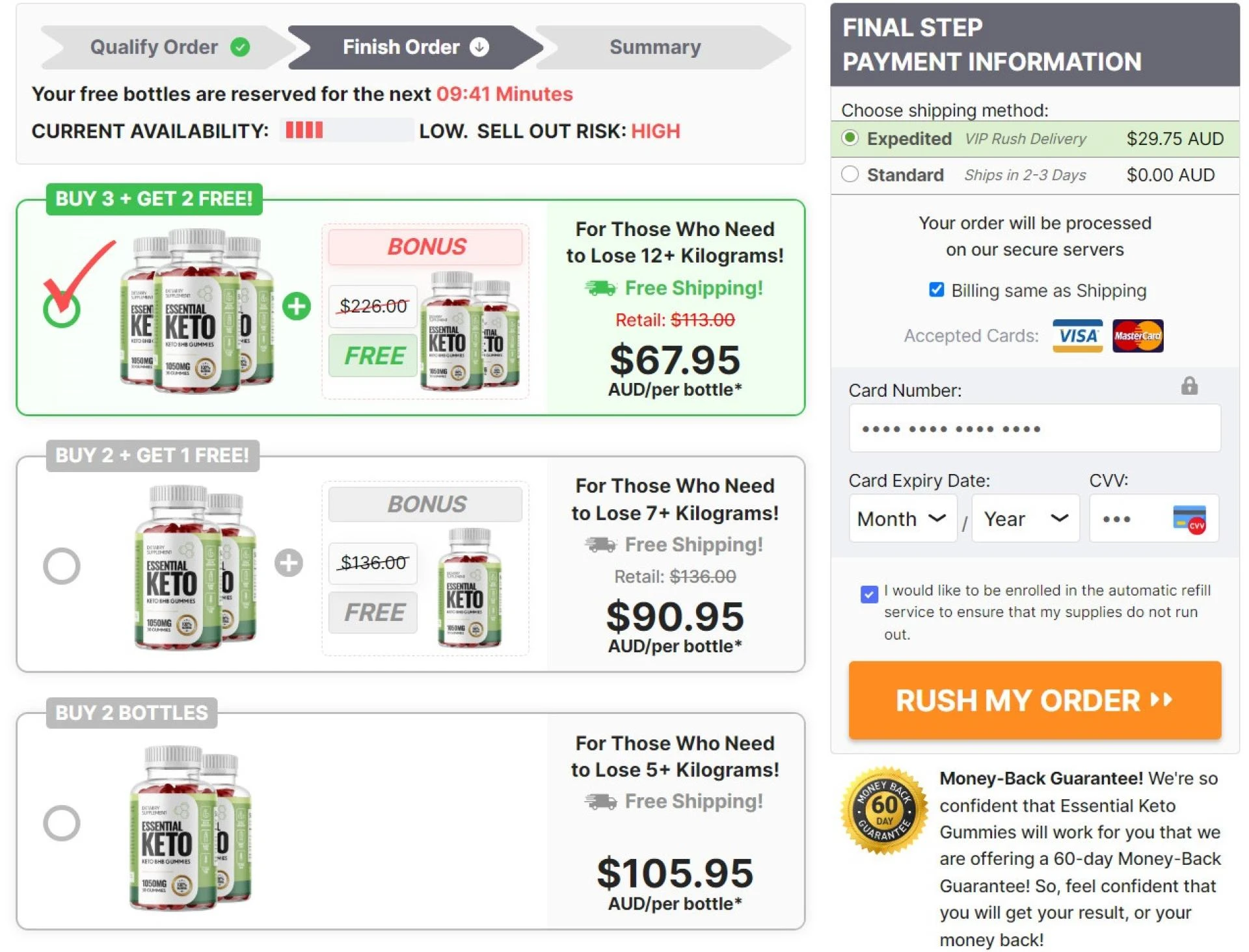 Essential Keto Gummies Australia Price