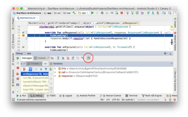Debugging in android studio Debugging in android studio