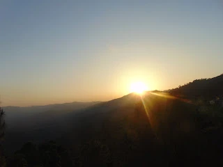 A Few Moments Of Sunset Near Binsar, Uttrakhand (Kumaon)