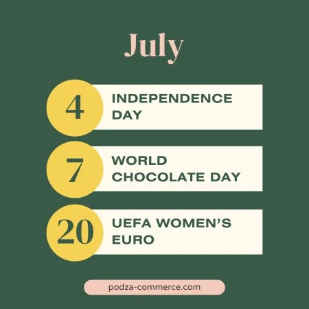 july holiday calendar july holiday calendar