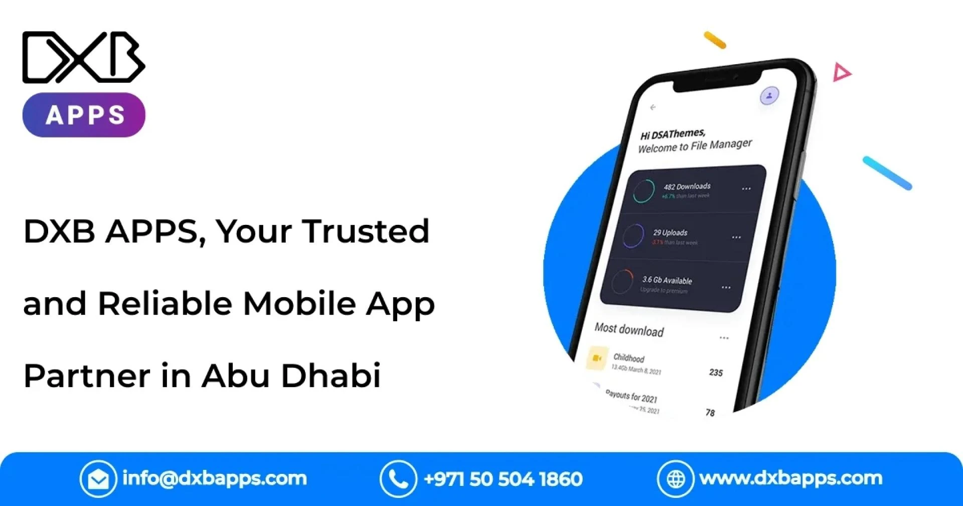 DXB APPS is the leading blockchain Android app development abu dhabi offering innovative apps