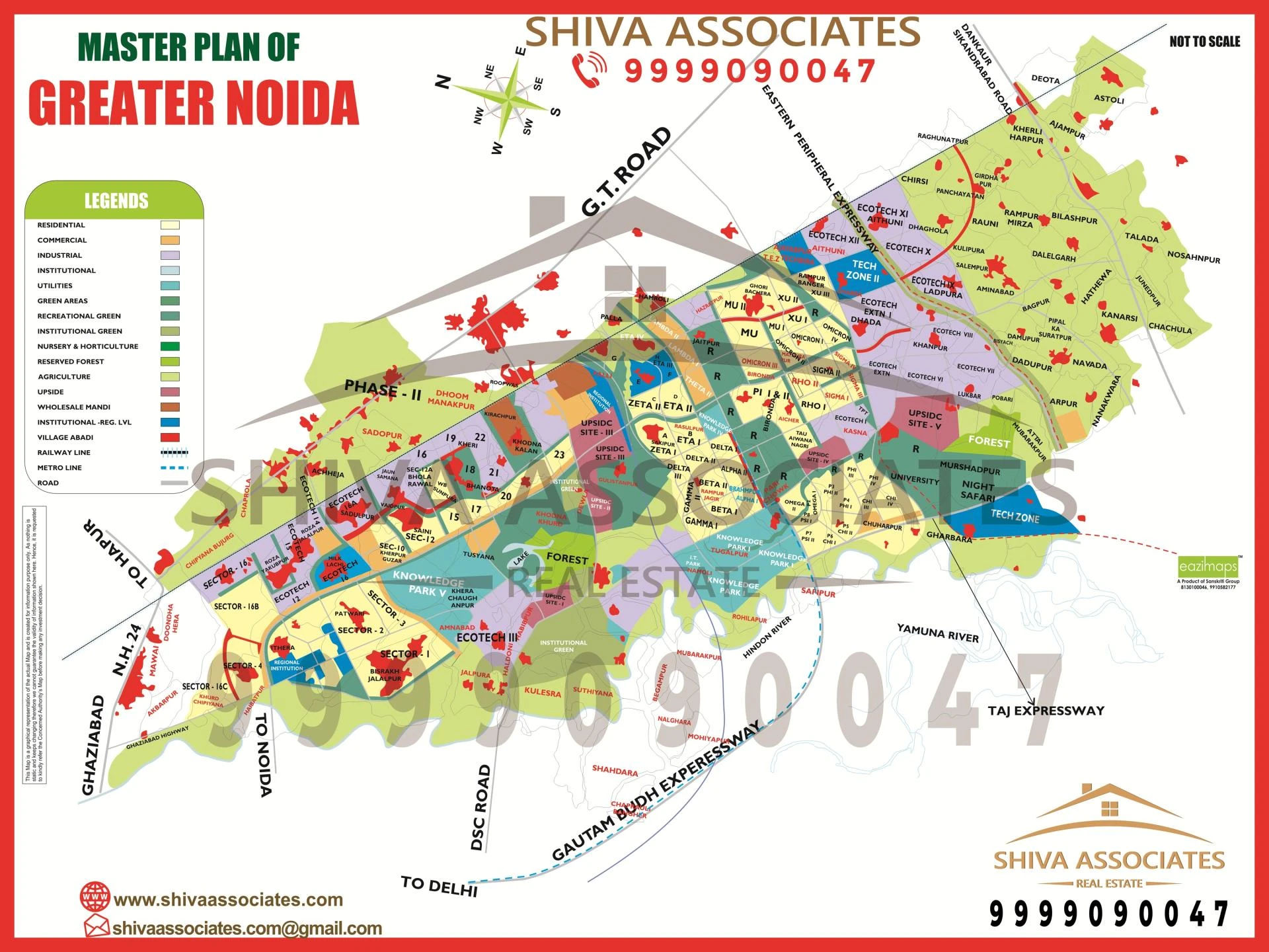 Exploring the Greater Noida City Map Sector Wise with Shiva Associates | Greater Noida Property Deal