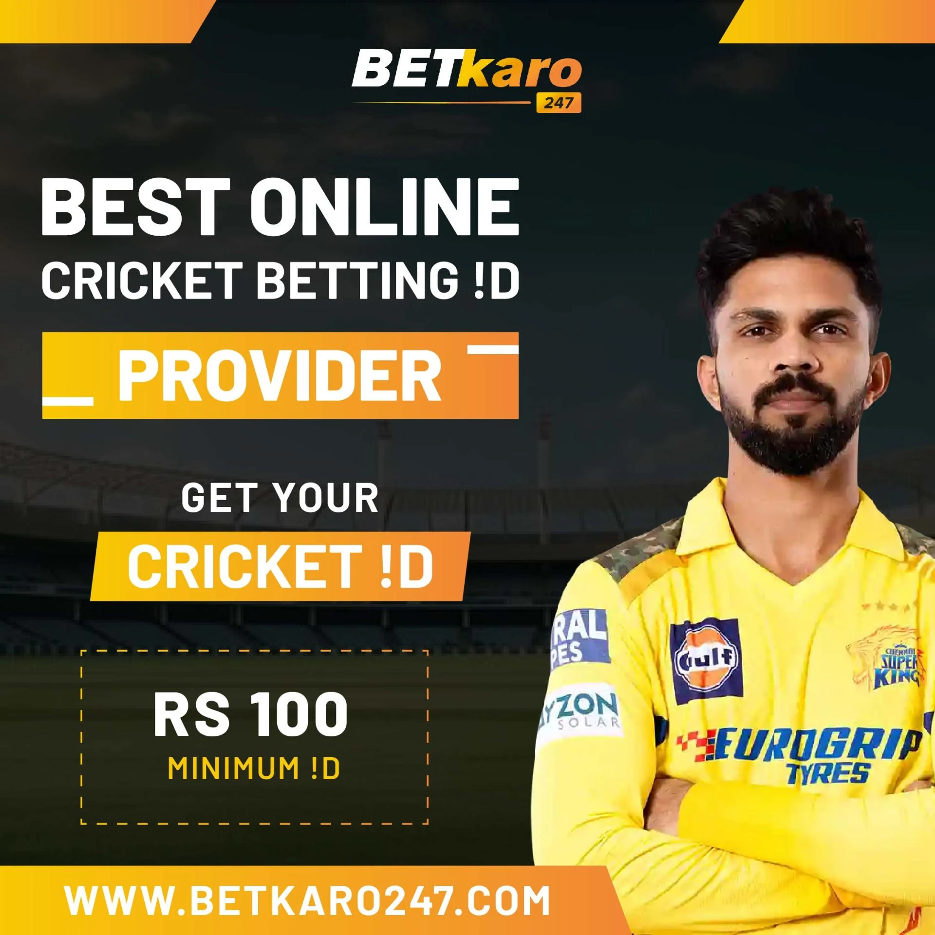 India's biggest cricket betting id provider : Betkaro247