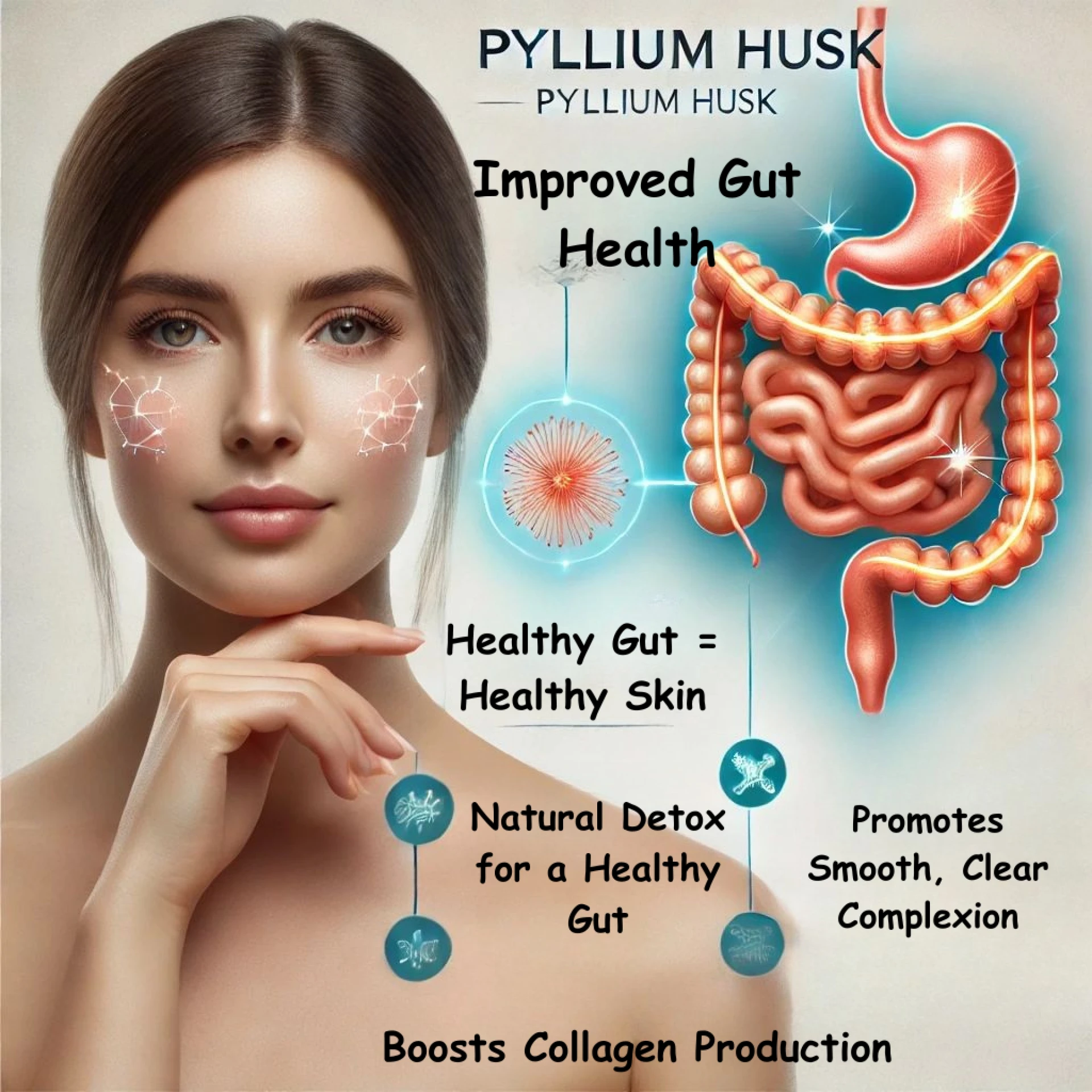 Psyllium Husk: The Natural Beauty Secret for Radiant Skin, Lustrous Hair, and Holistic Wellness
