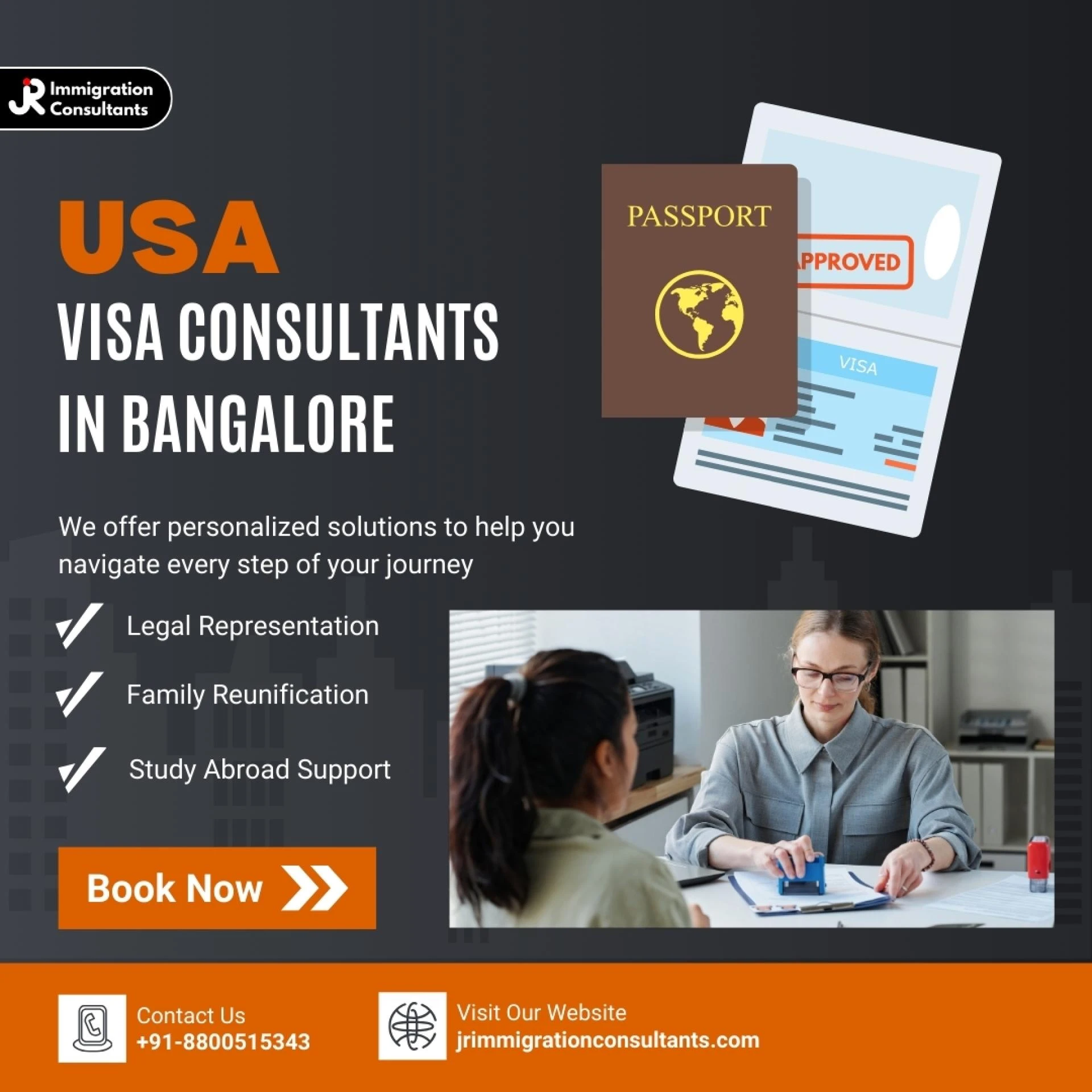 USA Visa Consultants in Bangalore - Trusted US Immigration Services by JR Immigration Consultant