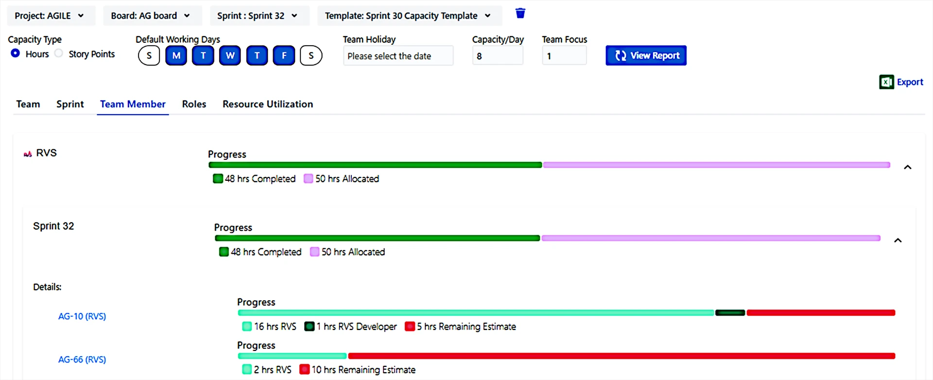 Capacity Planning in Jira