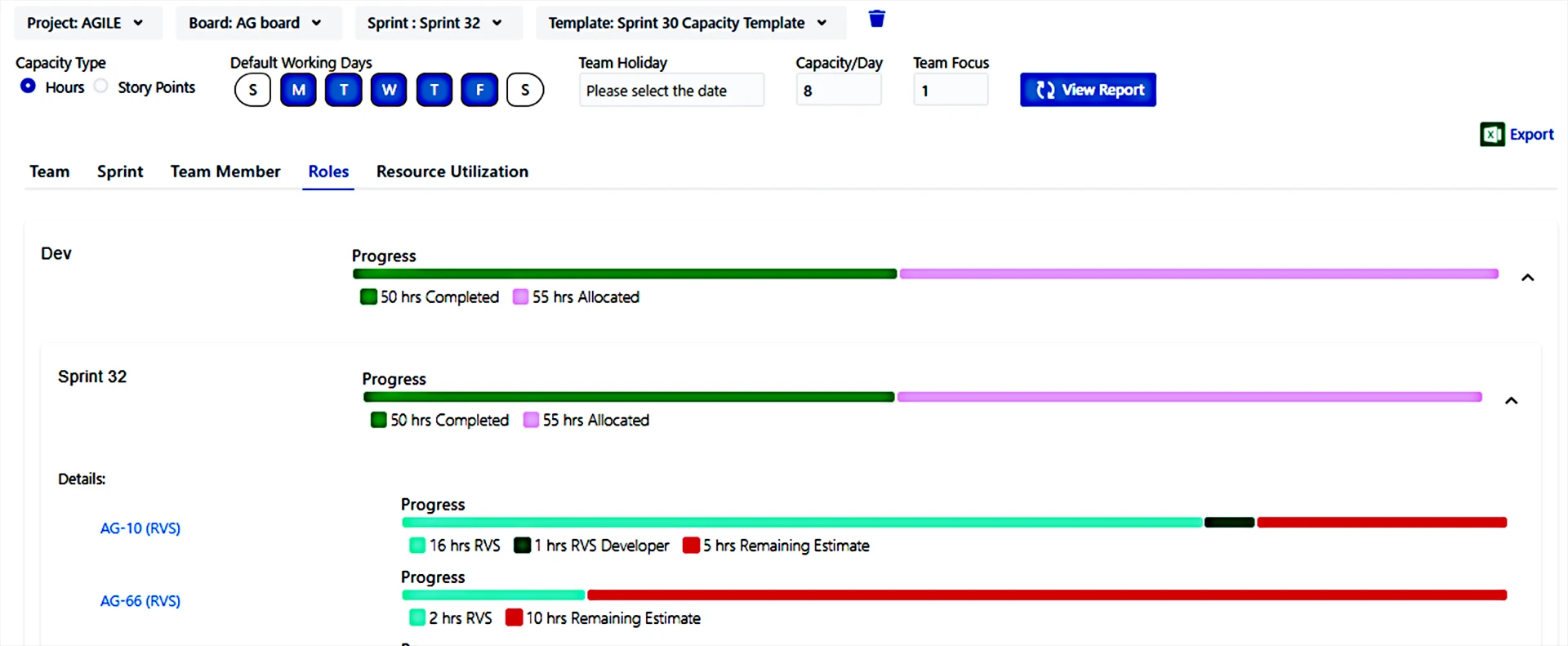 Capacity Planning in Jira