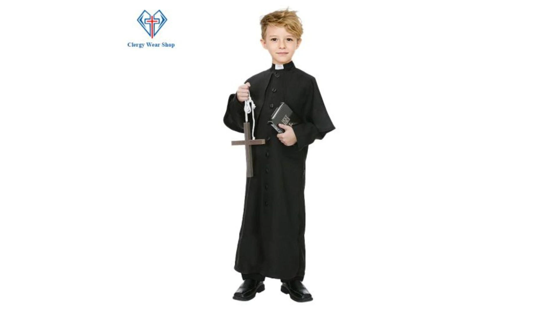Classic Black Cassock for Altar Server with Stylish Design
