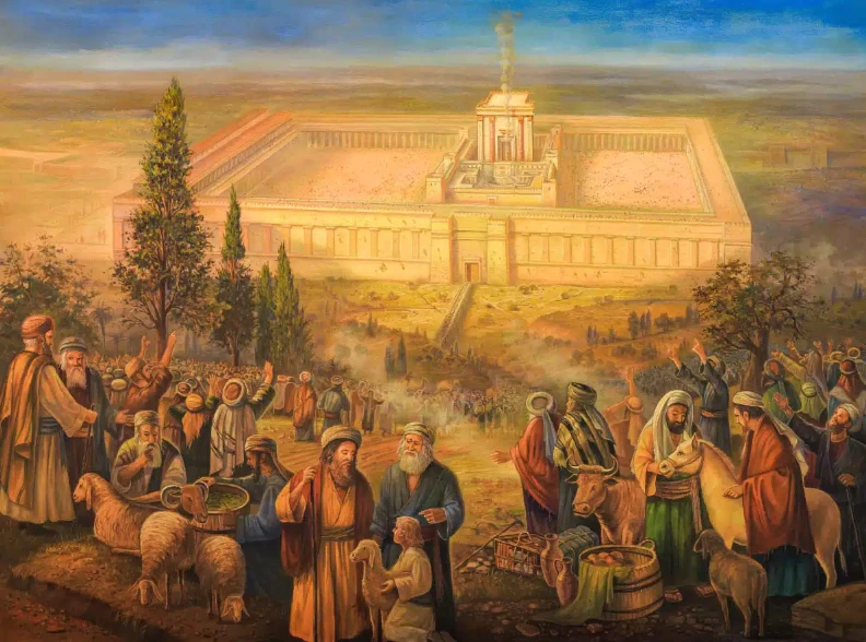 Stepping Back in Time: Unveiling the Beit Hamikdash Through Stunning Beis Hamikdash Paintings