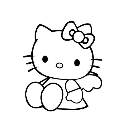 Hello Kitty Coloring Pages Printable PDF Free – Coloringonlinefree.com