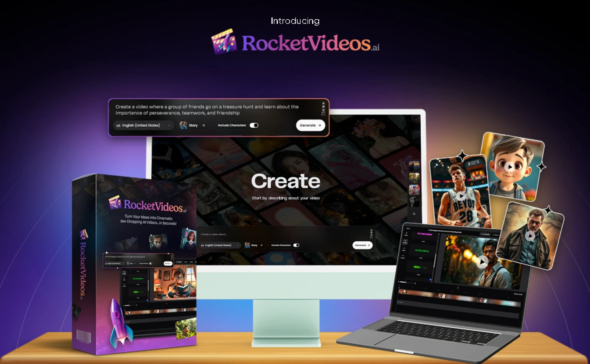 RocketVideosAI - Commercial Review: The Ultimate AI Video Creation Tool for Marketers!