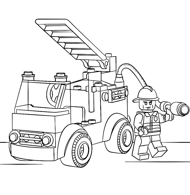 LEGO Coloring Pages PDF Free Download – Coloringonlinefree.com!