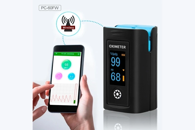 LEPU PC-60FW Finger Pulse Oximeter High Accurate Bluetooth Blood Oxygen Monitors SpO2