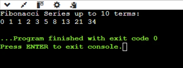 Fibonacci series program in Java