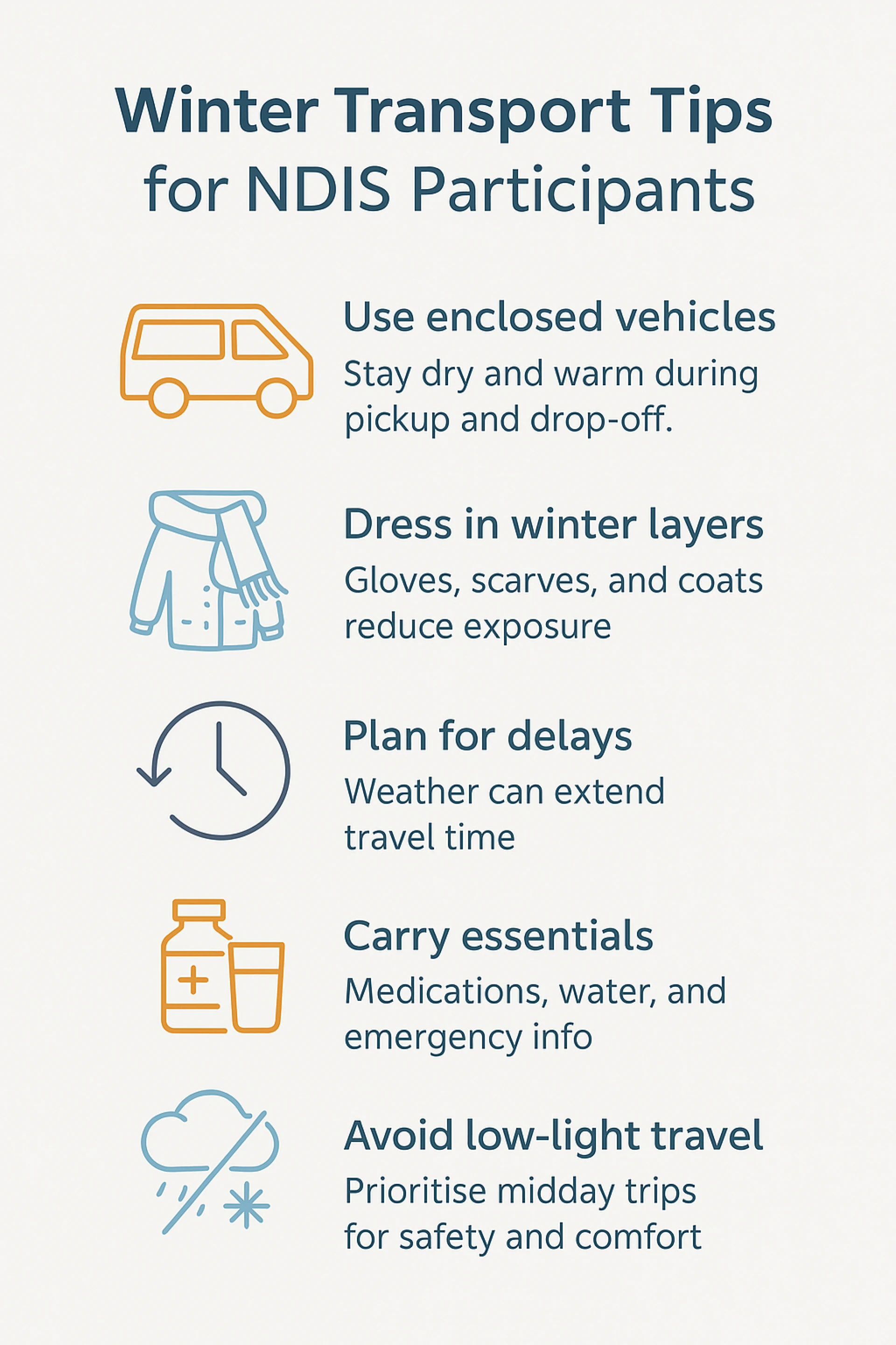Navigating Sydney with NDIS Transport This Winter