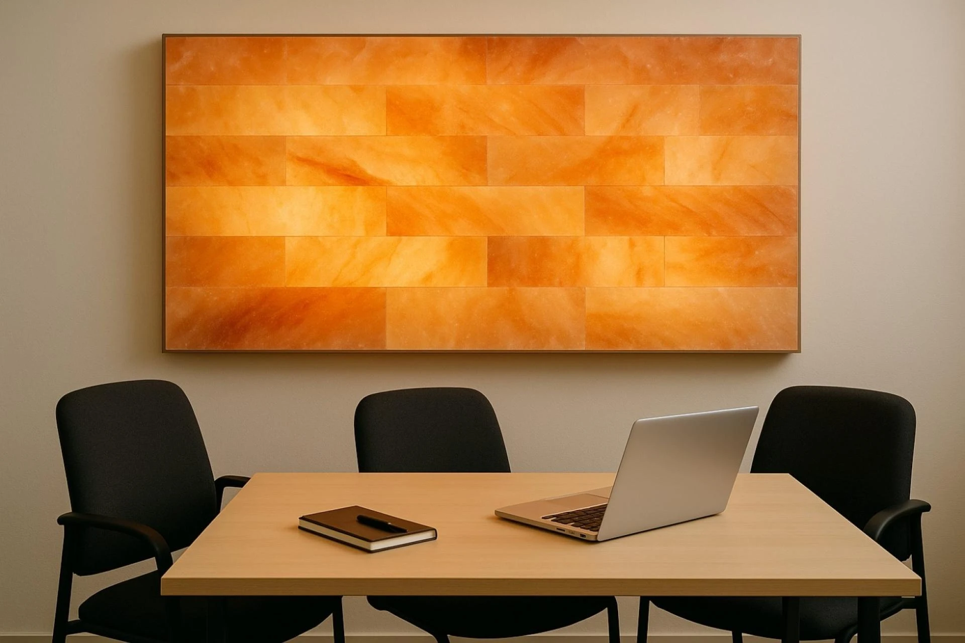 A Touch of Nature at Work: Office Decor Ideas Using Himalayan Salt Bricks