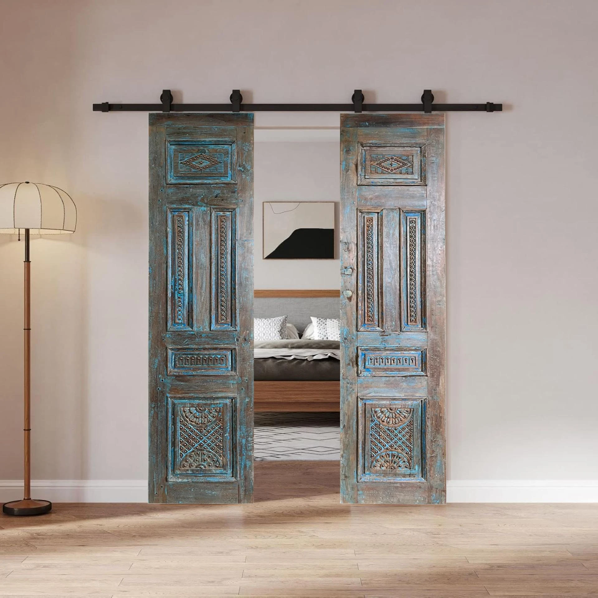 Rustic Gentlemen's Lodge: A Blend of Eclectic Style & Vintage Doors