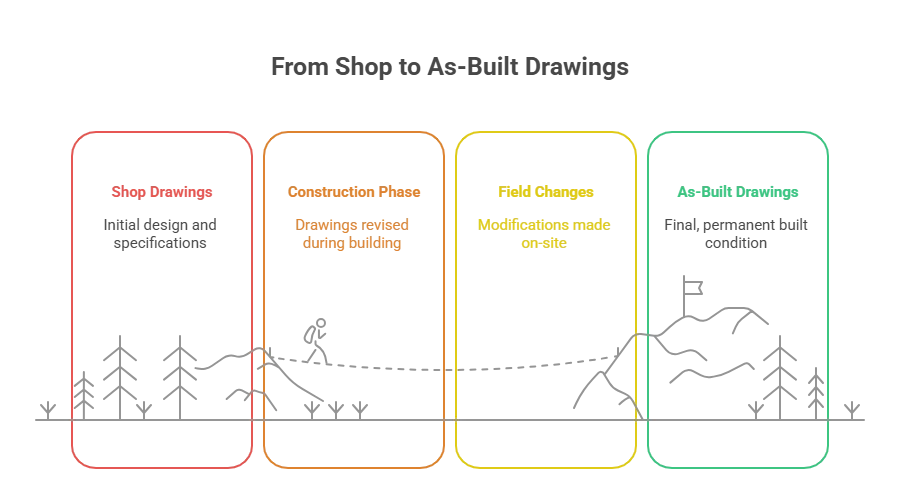 What is the Difference Between As-Built Drawings vs Shop Drawings?