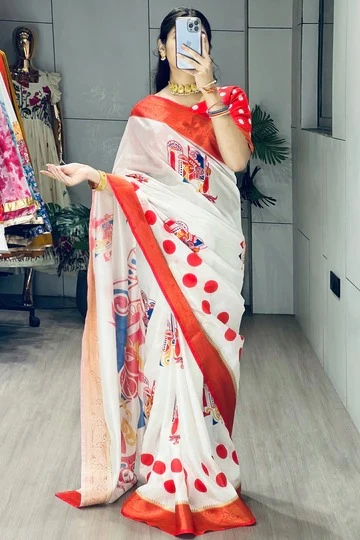 Timeless Elegance: White Saree and Velvet Lehenga Trends