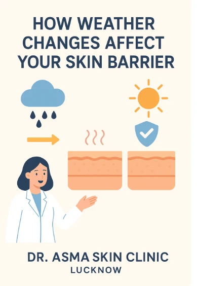 How Weather Changes Affect Your Skin Barrier: Expert Tips from Dr. Asma Skin Clinic Lucknow