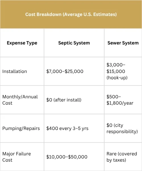 SEPTIC SYSTEM VS. SEWER SYSTEM: KEY DIFFERENCES EXPLAINED