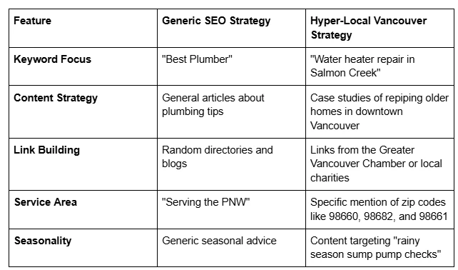 How Better SEO Brings More Local Buyers to Vancouver, WA, Service Providers