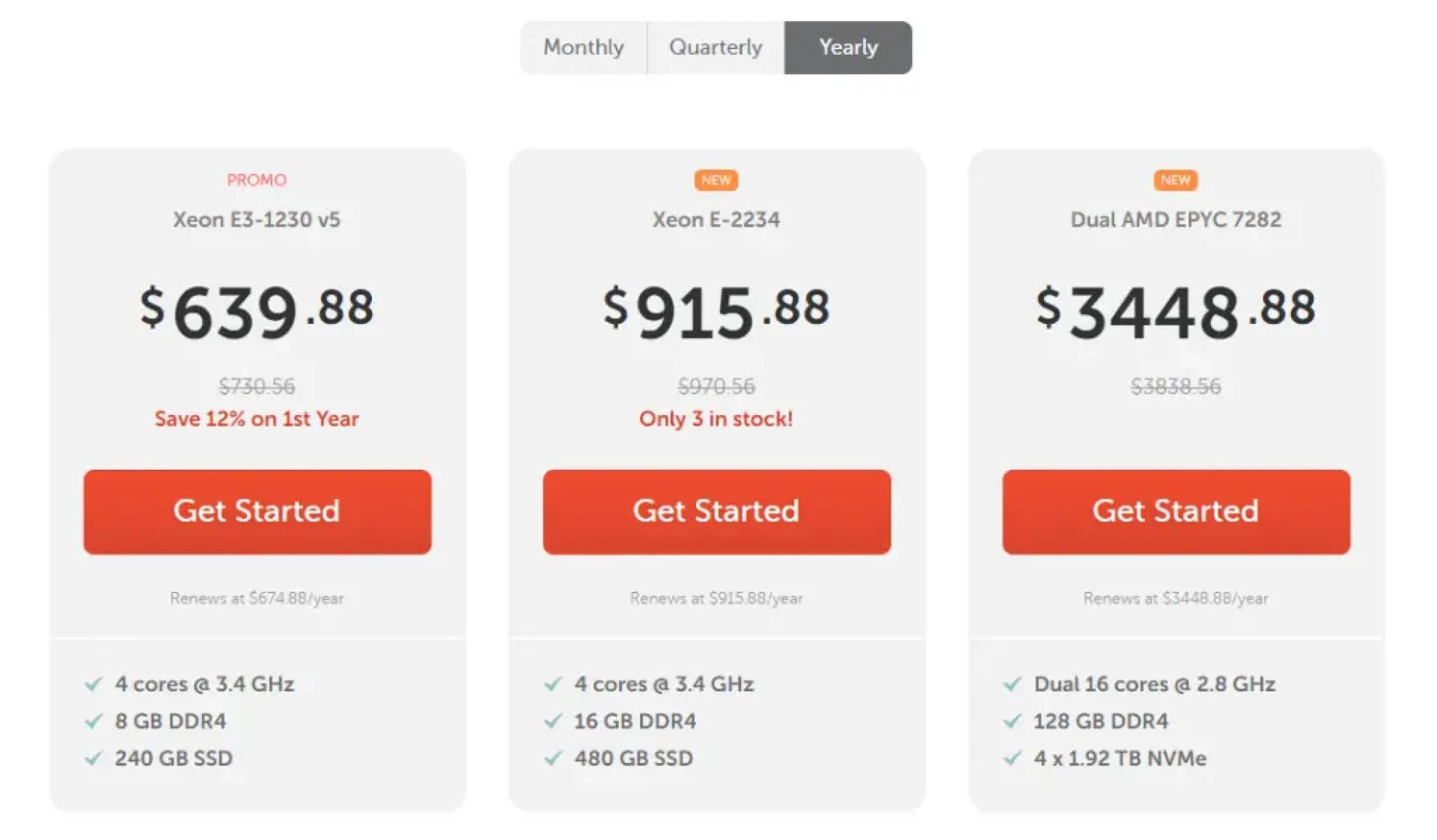 namecheap dedicated hosting plans